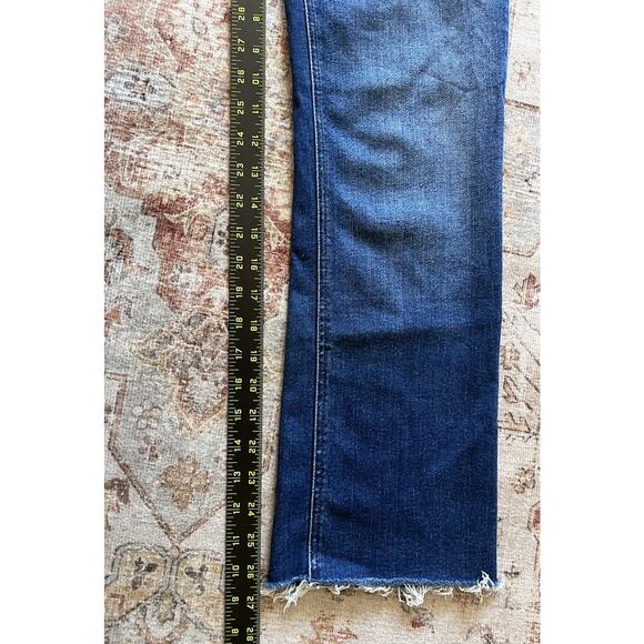 Mother The Tripper Ankle Fray Jeans Change Is In The Air Jeans Size 26 Stretch - Picture 4 of 11